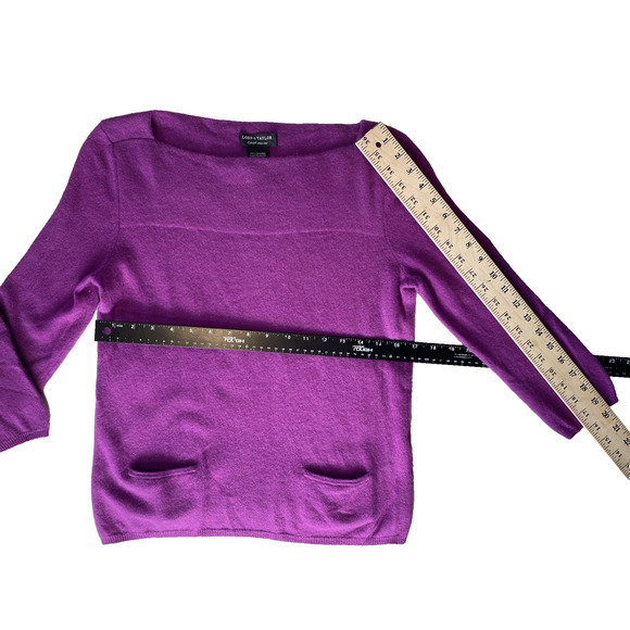 Lord & Taylor 100% Cashmere Sweater Women’s Large Soft Cozy Office Quiet Luxury - Picture 8 of 8